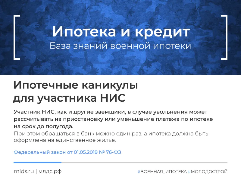 Что такое ипотечные каникулы и применимы ли они к военной ипотеке