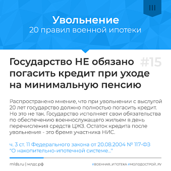 Погашение военной ипотеки при увольнении с правом на накопления. Изображение